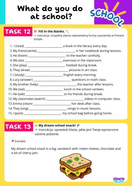 easy peasy English  - at school