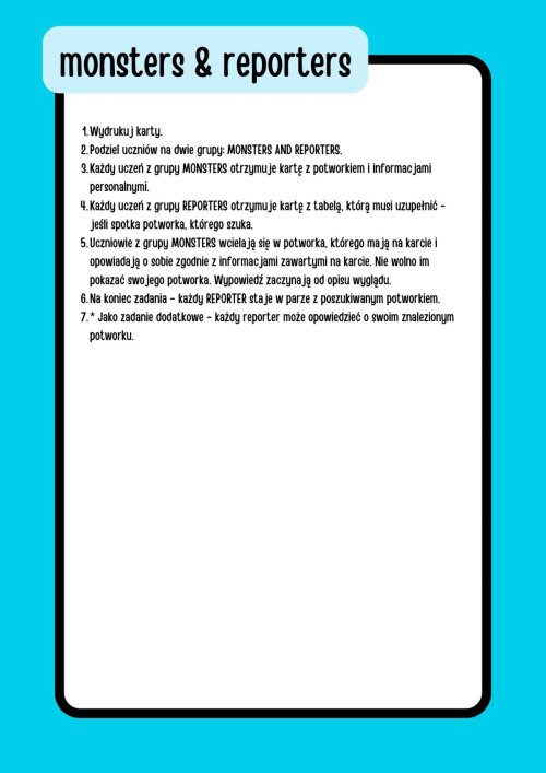 speaking - monsters &amp; reporters