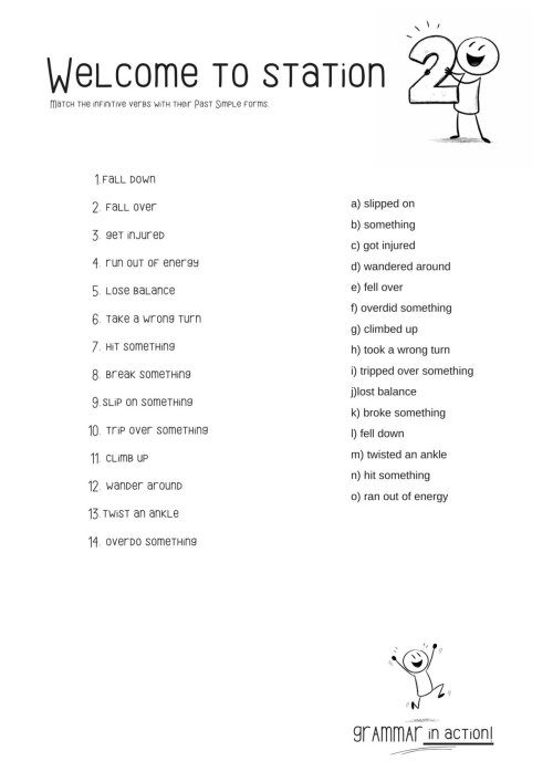 PAST SIMPLE - stacje dydaktyczne