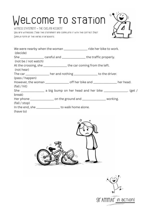 PAST SIMPLE - stacje dydaktyczne