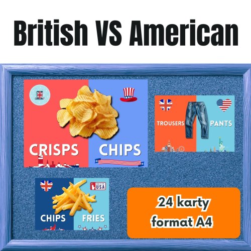 British vs American - prezentacja - wystawa edukacyjna