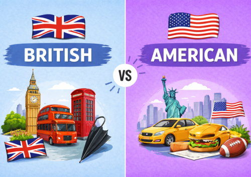 British vs American - prezentacja - wystawa