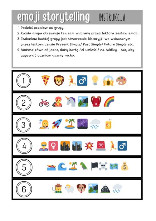 emoji storytelling