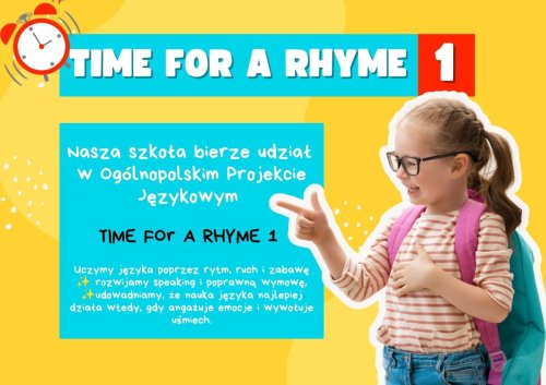 TIME FOR A RHYME 1 - projekt dla szkół i przedszkoli