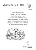 stacje dydaktyczne - Present Simple - household chores